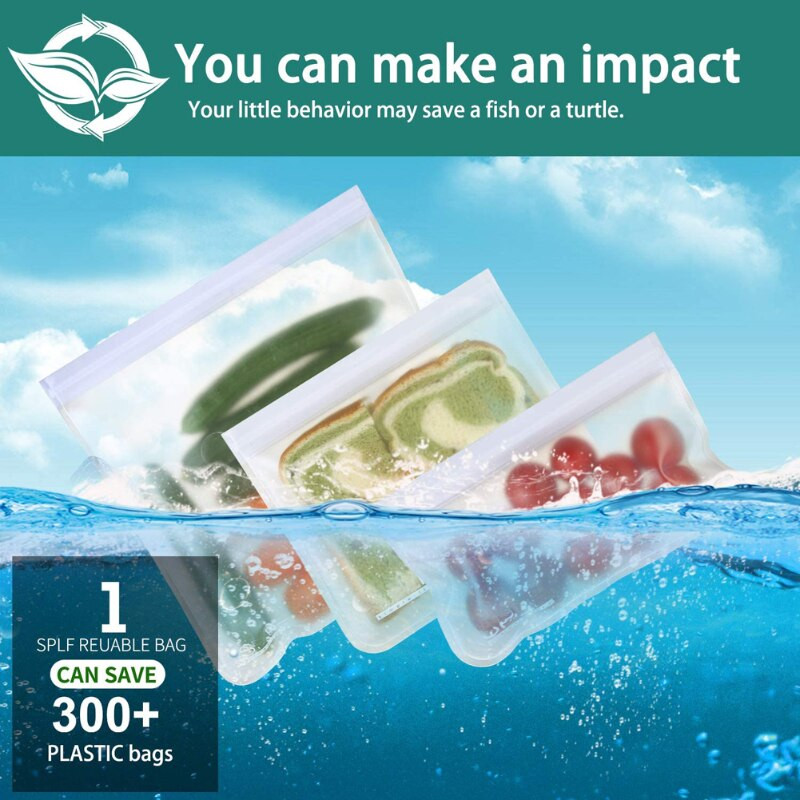 10 vnt virtuvės silikono laikymo maišeliai Daugkartiniai nepralaidūs konteineriai kvapui nepralaidūs užtrauktuku maišelis šviežiai įvyniojamas virtuvės įsilaužimo organizavimas