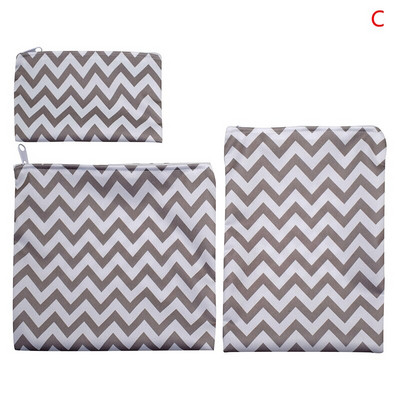 3 bucăți/set saci reutilizabile pentru gustare, pungă impermeabilă pentru sandvișuri de pâine, pentru școală, camping pentru copii