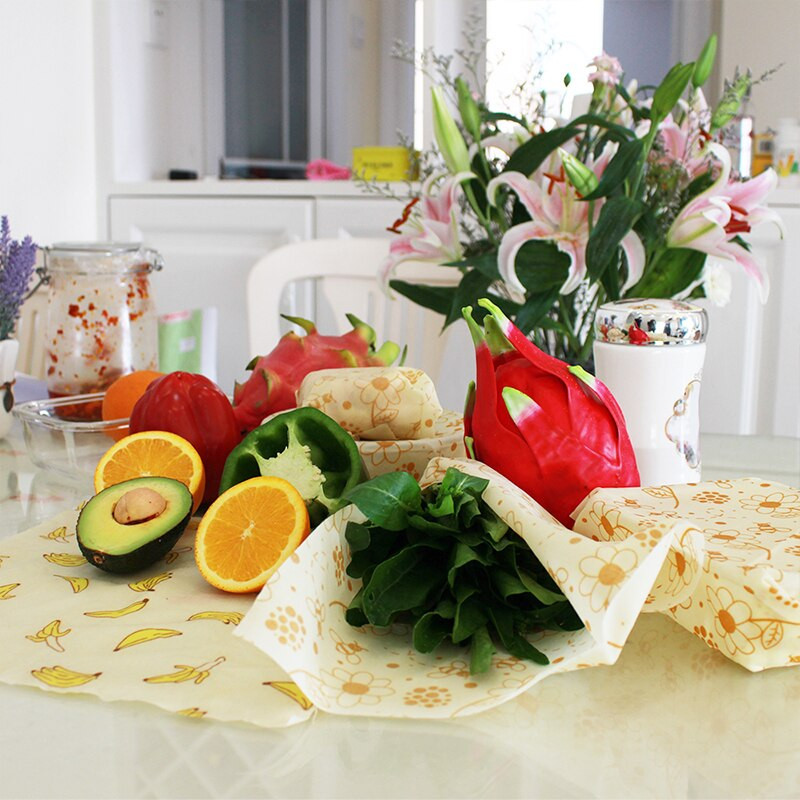 Újrafelhasználható méhviasz frissen tartó csomagolás zárt élelmiszer-csomagoló fólia vákuum élelmiszer tároló méhviasz friss ruha konyhai eszközök