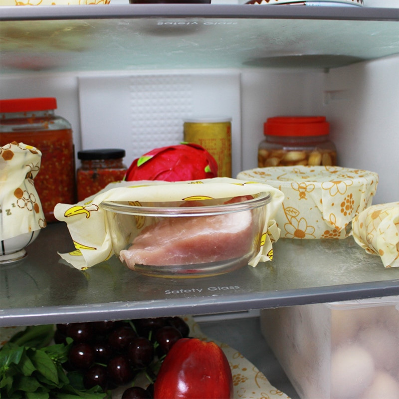 Újrafelhasználható méhviasz frissen tartó csomagolás zárt élelmiszer-csomagoló fólia vákuum élelmiszer tároló méhviasz friss ruha konyhai eszközök