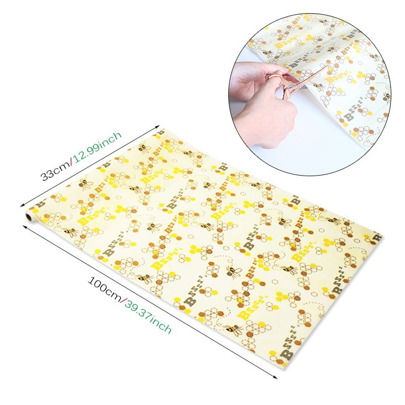 Újrafelhasználható méhviasz frissen tartó csomagolás zárt élelmiszer-csomagoló fólia vákuum élelmiszer tároló méhviasz friss ruha konyhai eszközök