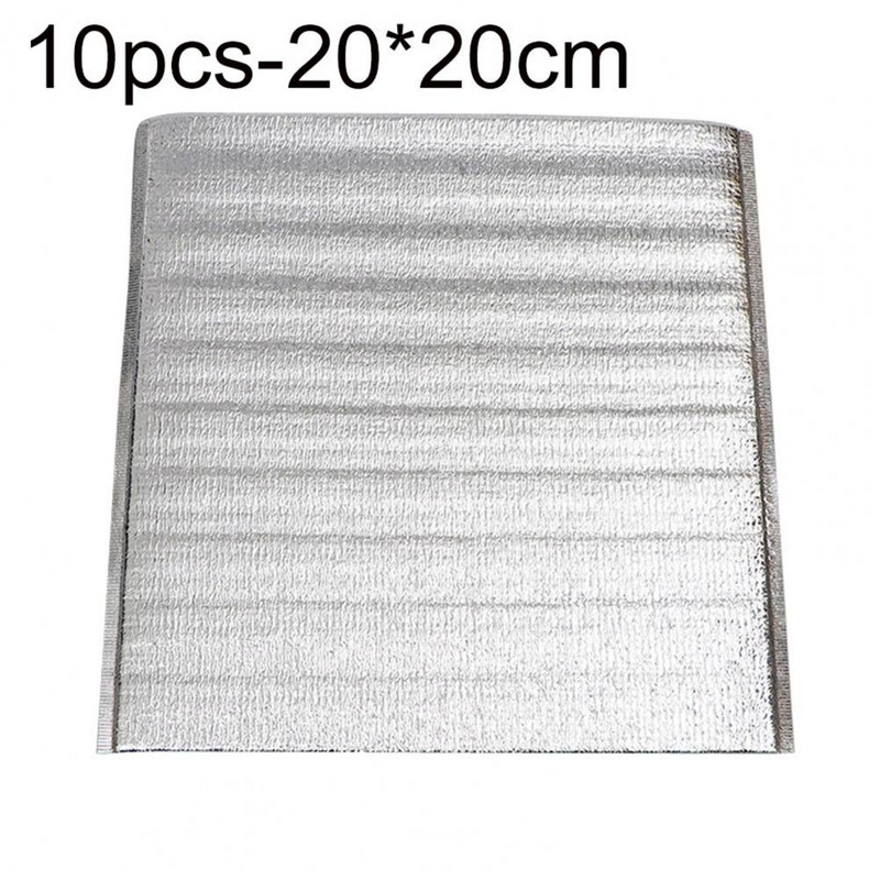 10 бр. Хладилна чанта за обяд Изолирано удобно алуминиево фолио Алуминиево фолио Обяд Еднократна хладилна чанта