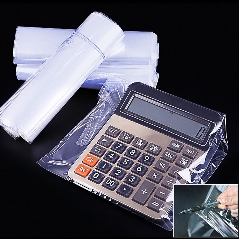 Karštas išpardavimas 100 vnt. šilumos susitraukianti plėvelė skaidri PVC susitraukianti pakuotė, sandarinimo apsauga, apsauganti nuo vandens