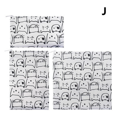 Комплект от 3 бр. Водоустойчиви торбички за хляб за многократна употреба, миещи се сандвичи, торбичка за обяд, опаковъчна чанта за храна за деца, училищни аксесоари за пътуване