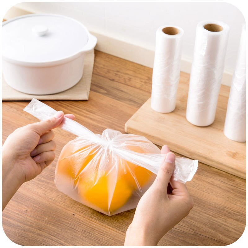 100 bucăți saci de plastic transparent pentru păstrarea în stare proaspătă, pungi de economisire a alimentelor în vid, 3 dimensiuni, pungi de depozitare a alimentelor cu mâner, păstrare proaspătă