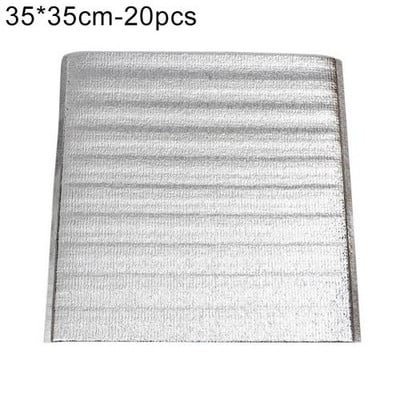 20vnt termoizoliuoti maišeliai vienkartiniai šilumos izoliaciniai pietų maišeliaiS aliuminio folijos vienkartinis maisto pristatymo maišelis