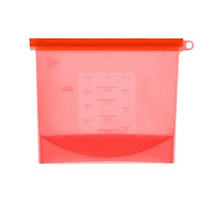 Silikagelio šviežumo apsaugos pakuotė 500 ml 1000 ml 1500 ml maisto subpakavimo užtrauktukas maišelis Šaldytų maisto produktų laikymo silikoninis maišelis