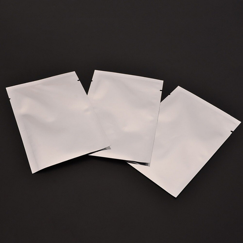 100 vnt. sidabro aliuminio folijos „Mylar“ maišelių vakuuminis sandariklis Maisto taupymo maišelių laikymo maišeliai virtuvės įrankiams