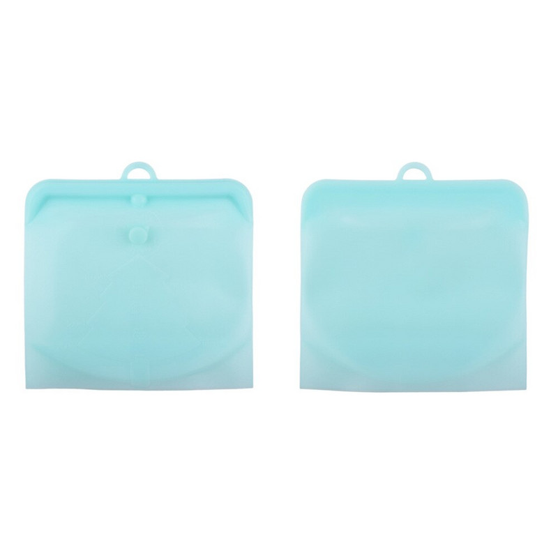 Silikoninis daugkartinis maisto maišelis 1500 ml 1000 ml 500 ml nepralaidūs indai Daugkartiniai švieži maišeliai maisto laikymo maišeliai šaldiklio maišeliai užkandžiai