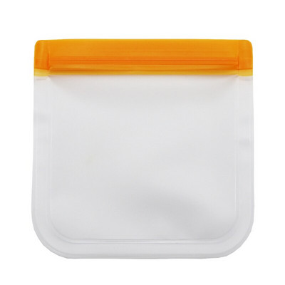 Pungi transparente pentru depozitarea alimentelor PEVA Containere din silicon rezistente la scurgeri pentru pungi reutilizabile cu fermoar Pungi proaspete pentru depozitarea alimentelor