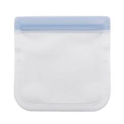 Pungi transparente pentru depozitarea alimentelor PEVA Containere din silicon rezistente la scurgeri pentru pungi reutilizabile cu fermoar Pungi proaspete pentru depozitarea alimentelor