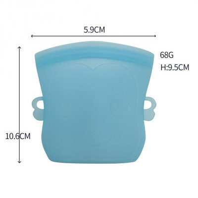 Szilikon élelmiszer-tartósító táska Frissen tartó szilikon élelmiszertároló táska főzéstartós zacskó Hűtőszekrény tároló tejzsák