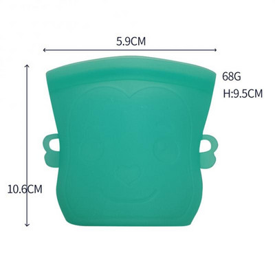 Szilikon élelmiszer-tartósító táska Frissen tartó szilikon élelmiszertároló táska főzéstartós zacskó Hűtőszekrény tároló tejzsák