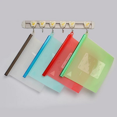 Újrafelhasználható tartósító táska légmentesen záródó cipzáras tároló táska fagyasztva gőzben, mikrohullámú sütőben főzéshez