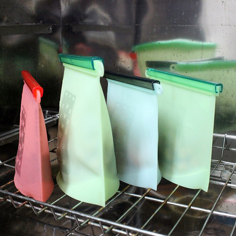 Újrafelhasználható tartósító táska légmentesen záródó cipzáras tároló táska fagyasztva gőzben, mikrohullámú sütőben főzéshez