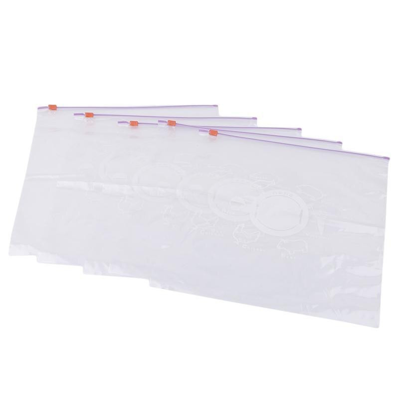 10 vnt / rinkinys Daugkartinio naudojimo šviežias užtrauktuku maišelis, šaldantis, šildomas maisto įvynioklis laikymo krepšys, užtrauktukas Mylar plastikiniai maišeliai virtuvės priedai