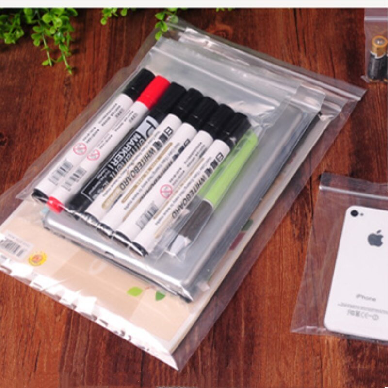 100 vnt. skaidrūs savaime užsisandarantys laikymo maišeliai Sandarinimo maišeliai pakuočių saugojimui smulkūs daiktai įrankiai virtuvės reikmenys