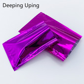 100 tk vaakumtihendaja alumiiniumfoolium Mylar kotid multifunktsionaalsed toidu hoiukotid lillad avatud ülaosaga lamedad kommid suupisted pulmakotid