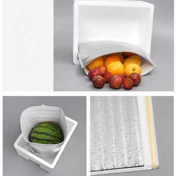 10 τμχ Πρακτική θερμική τσάντα φαγητού πολλαπλών χρήσεων Μεσημεριανό τσάντα ψύξης με μόνωση Βολική θήκη για σνακ με κρύα μόνωση