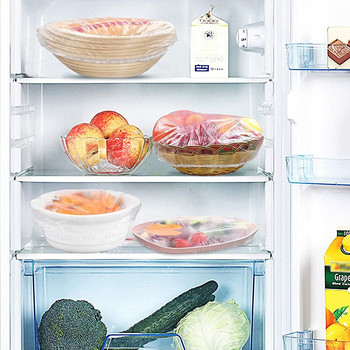 100 τμχ/συσκευασία Τσάντα μεμβράνης τροφίμων αδιάβροχη μεμβράνη συσκευασίας μιας χρήσης κουζίνας ψυγείου για φρούτα και λαχανικά