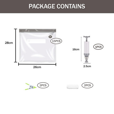 10/15/20 vnt maišelių rinkiniai Daugkartinio naudojimo maisto saugojimo vakuuminiai maišeliai Šviežiai išlaikomas sandarinimo konteineris su vakuuminiu rankiniu siurbliu Virtuvės organizavimas