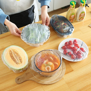 Покривало за храна за еднократна употреба Издръжлива пластмасова обвивка Пластмасова опаковка за храна Плодове Капак Купички за съхранение Кухня Екологично свежа чанта за съхранение