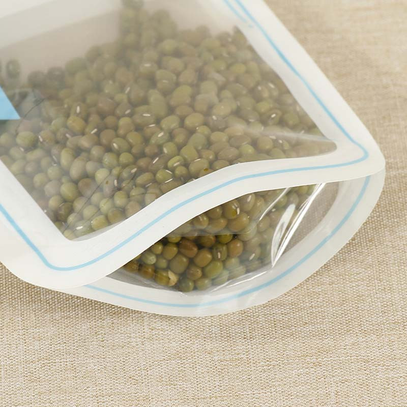 Daugkartinio naudojimo Mason Jar Butelio formos maišeliai Riešutai Saldainiai Sausainiai Krepšys Neperšlampamas Antspaudas Šviežio maisto laikymo Krepšys Užkandžiai Sumuštiniai Krepšeliai su užtrauktuku