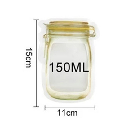 Újrafelhasználható befőttesüvegek palackok zacskók dió cukorka sütemény zacskó snack