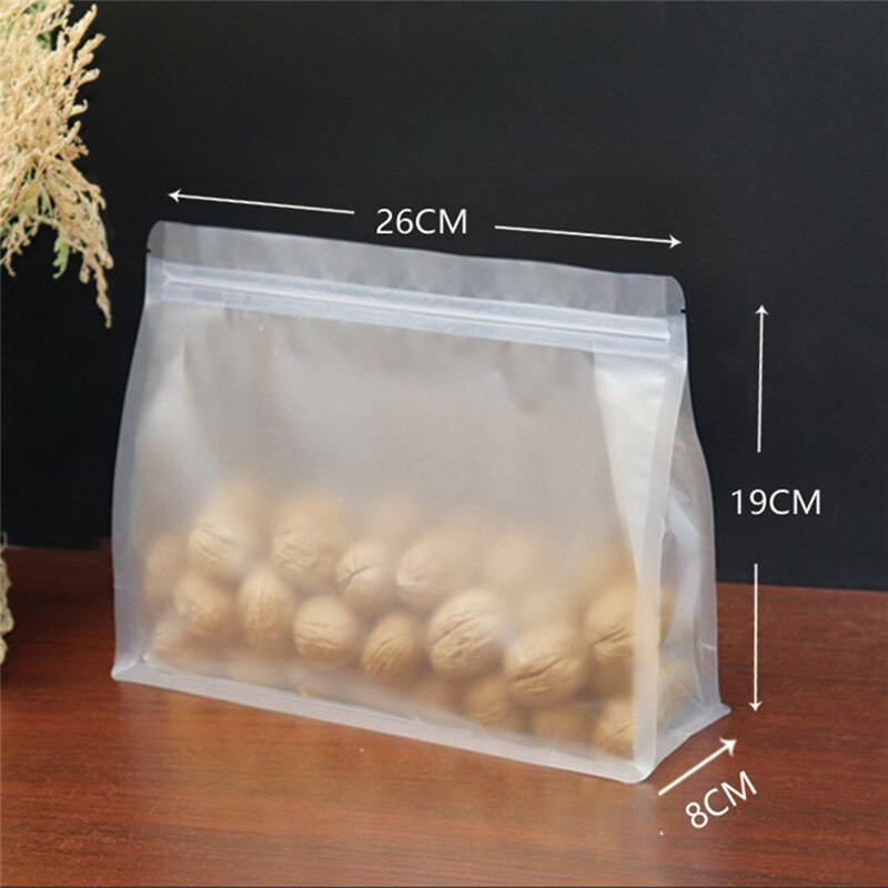 Önzáró, vastag élelmiszertároló táska, újrafelhasználható otthoni kültéri használatra, hordozható, felálló gabonák, harapnivalók csomagolása hordtáskák, konyhai eszközök