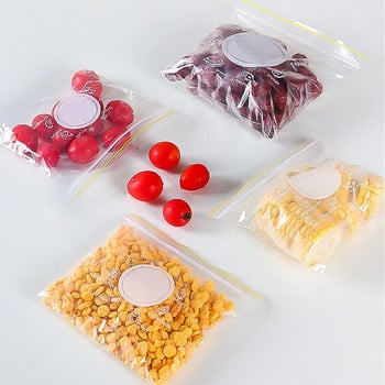 Πλαστικές σακούλες Πλαστική μεμβράνη Τσάντα φύλαξης για φρούτα λαχανικών Φερμουάρ Σφραγισμένες σακούλες Φρέσκια τσάντα αποθήκευσης Εργαλεία οργάνωσης τροφίμων