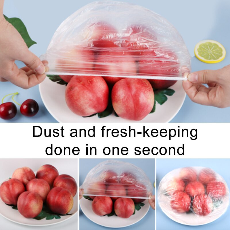 Vienkartinis maisto dangtelis Patvarus plastikinis įvyniojimas Plastikinis maisto vaisių taupyklės dangtelis dubenys laikymo virtuvėje ekologiškas šviežias laikymo krepšys