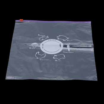 10 τεμ./σετ Επαναχρησιμοποιήσιμη φρέσκια τσάντα με φερμουάρ Ψύξη Θέρμανση τροφίμων Saran Wrap Τσάντα αποθήκευσης Κλείδωμα με φερμουάρ Πολυ τσάντες Αξεσουάρ κουζίνας