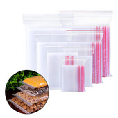 100 db átlátszó, önzáró műanyag zacskók élelmiszer-ajándékok édességzacskó tasak tároló táskák ékszer visszazárható műanyag önzáró zacskó