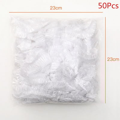 50/100 vnt. vienkartinis maisto dangtelis plastikinis įvynioklis Elastingi maisto dangteliai vaisių dubenims puodelių dangteliai Laikymas virtuvė šviežiai saugomas taupymo maišelis