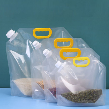 Кухненски аксесоари Силиконова торбичка за плодове и зеленчуци За многократна употреба Запечатана торбичка за съхранение на свежест Хладилник Чанта с цип за съхранение на храна
