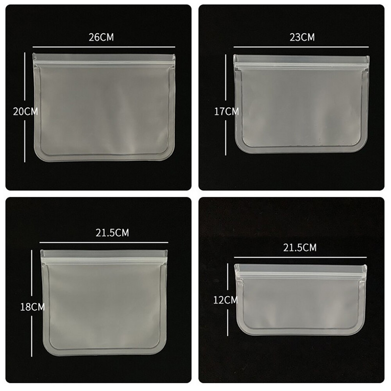 Silikoniniai maisto saugojimo indai Neperšlampami indai Daugkartiniai stovintys su užtrauktuku užsegamas maišelis puodelis šviežias maišelis maisto laikymo maišelis šviežias įvyniojimas