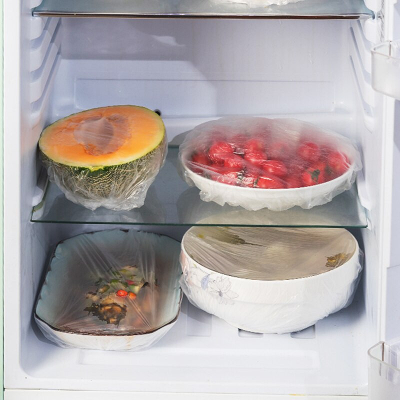 Capac pentru alimente proaspete din PE, recipient reutilizabil pentru fructe, pungi telescopice proaspete, pungi elastice pentru depozitarea alimentelor, pungă economisitoare pentru păstrarea proaspetelor de bucătărie