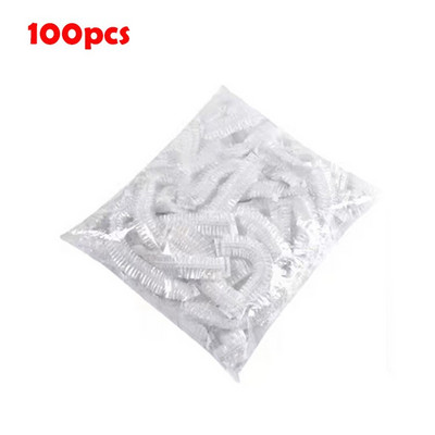 50/100 бр. Найлонови торбички За еднократна употреба Калъф за фолио Хладилник Запазване на свежестта на храната Обвивка Кухня Еластичен капак за храна