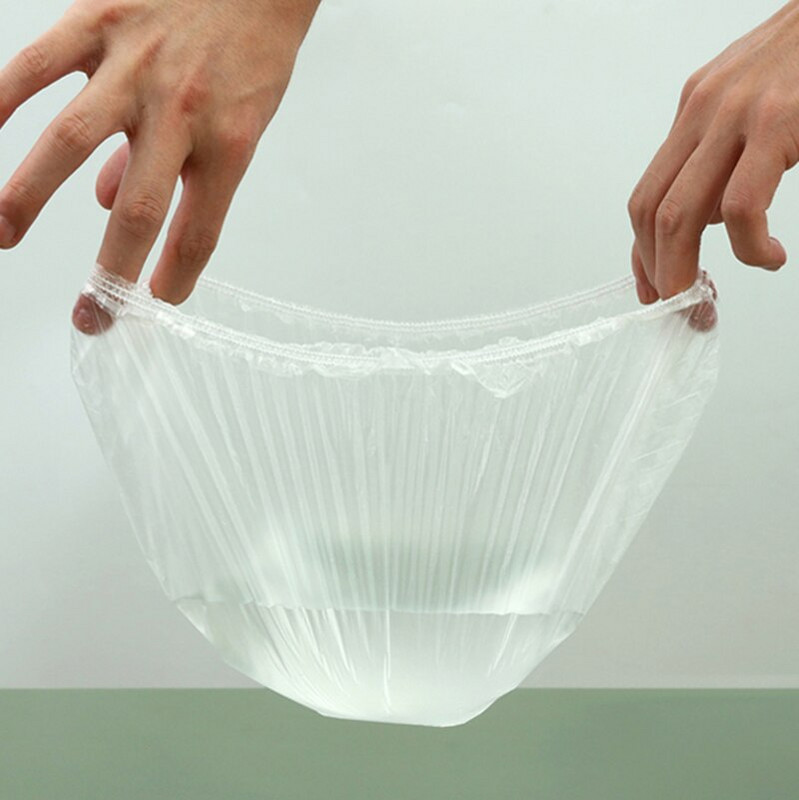 50/100 tk ühekordselt kasutatav toidukate plastikümbris Elastsed toidukaaned külmikusse Toidu puuviljade säilitamiseks köögitoidu säilituskott