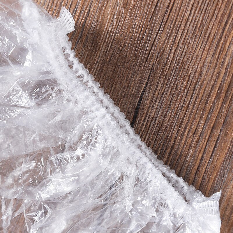 100/50 vnt vienkartinis maisto dangtelis plastikinis įvynioklis Elastingi maisto dangteliai vaisių dubenims Puodeliai Dangteliai Laikymas Virtuvė Šviežiai laikomas taupymo maišelis