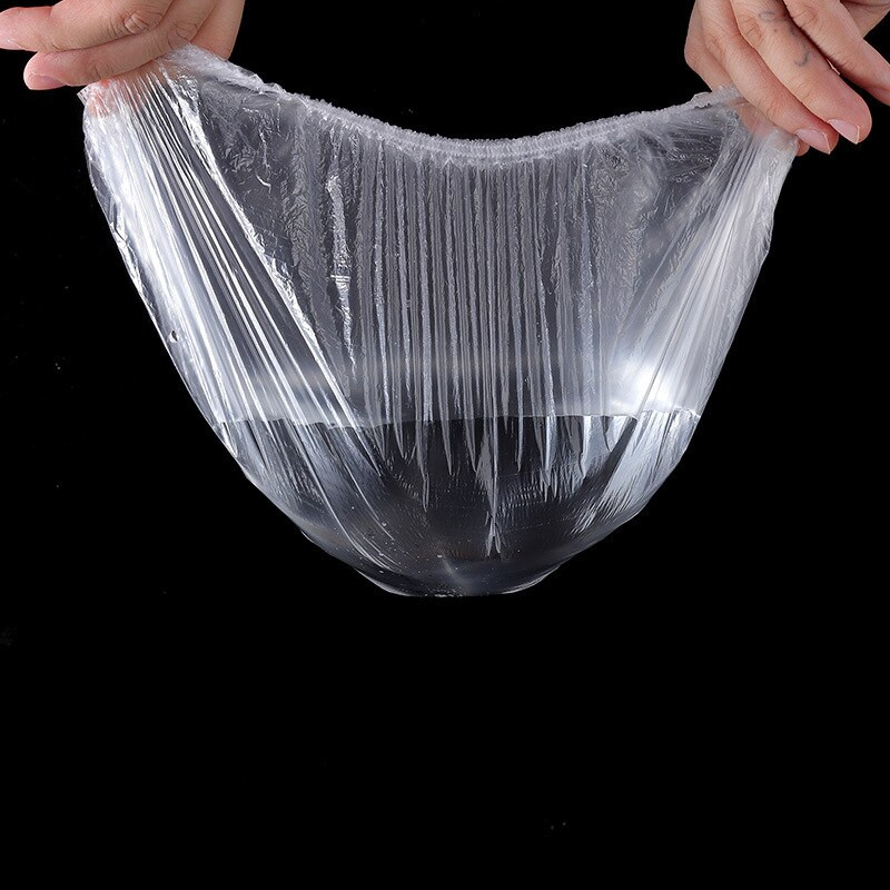 100/50 vnt vienkartinis maisto dangtelis plastikinis įvynioklis Elastingi maisto dangteliai vaisių dubenims Puodeliai Dangteliai Laikymas Virtuvė Šviežiai laikomas taupymo maišelis