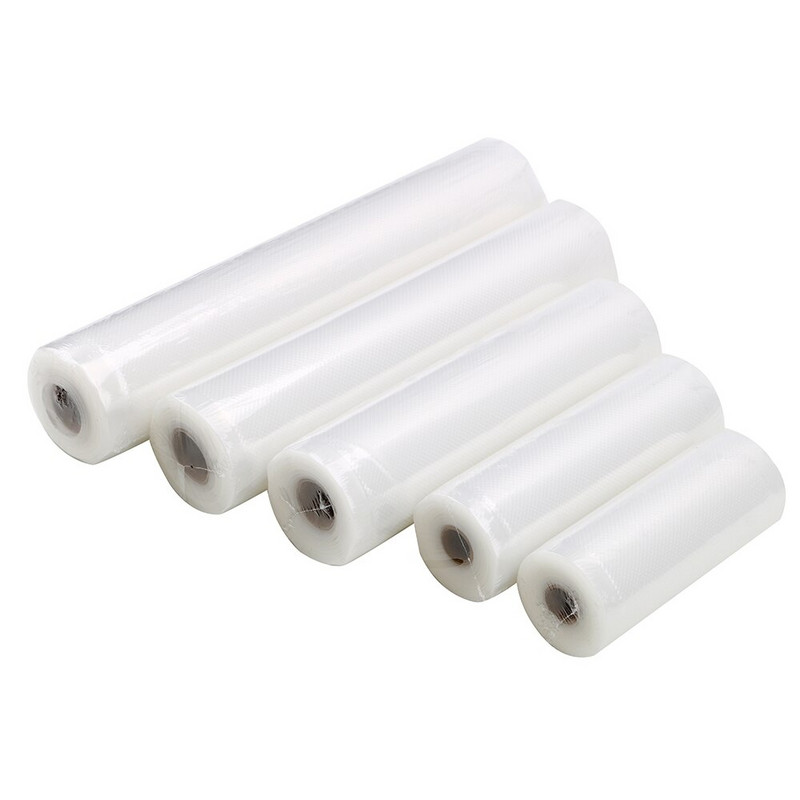 Vaakumtoidu köögiviljade liha värske kott vaakumtihendi hoiukoti jaoks 12/15/20/25/28 cm x 500 cm Rullid/partiikotid toidu vaakumkoti jaoks