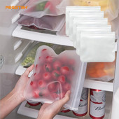 Silikoniniai maisto laikymo indai Maisto laikymo maišeliai Neperšlampami indai Daugkartiniai stovintys Užsegamas maišelis puodelis Šviežias maišelis Šviežias įvyniojimas
