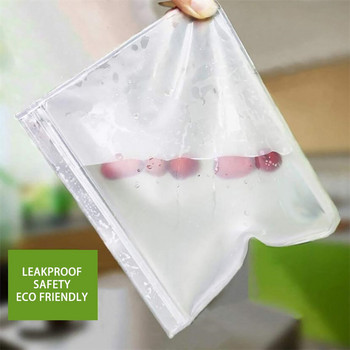 Δοχεία αποθήκευσης τροφίμων σιλικόνης Τσάντα αποθήκευσης τροφίμων Αδιάβροχα δοχεία επαναχρησιμοποιήσιμα Stand Up με κλείσιμο με φερμουάρ Τσάντα Κύπελλο Fresh Bag Fresh wrap