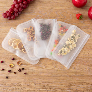 1 бр. Преносим хладилник Fresh Bags Запечатване на храната Fresh Bag Самозапечатана, запазваща свежестта PEVA прозрачен кухненски органайзер