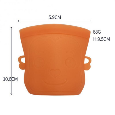 Silikoninis maisto konservavimo maišelis Šaldytuvo laikymo pienas šildymo maišelis Daugkartinis maisto maišelis Sandarus užšaldytas maisto gaminimo konservavimo maišelis