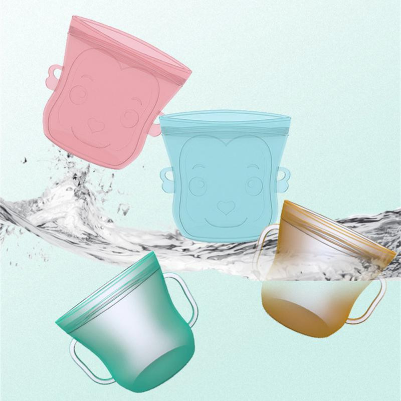 Silikoninis maisto konservavimo maišelis Šaldytuvo laikymo pienas šildymo maišelis Daugkartinis maisto maišelis Sandarus užšaldytas maisto gaminimo konservavimo maišelis