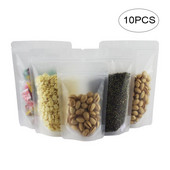 10 bucăți pungi din silicon pentru depozitarea alimentelor, pungi reutilizabile pentru alimente proaspete, containere impermeabile cu fermoar, pungi sigilate, organizatoare pentru gustări de bucătărie.