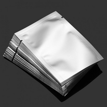 100 бр. Торбичка за вакуумно запечатване Добра издръжливост Двойно разкъсващо се алуминиево фолио Херметически по-дебела вакуумна торбичка за храна Инструмент за печене