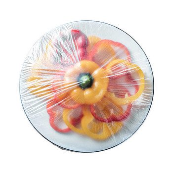 Κάλυμμα φαγητού μιας χρήσης Πλαστική μεμβράνη Ελαστική καπάκια τροφίμων για μπολ φρούτων Κύπελλα Καπάκια αποθήκευσης Κουζίνα Φρέσκια φύλαξη τσάντα